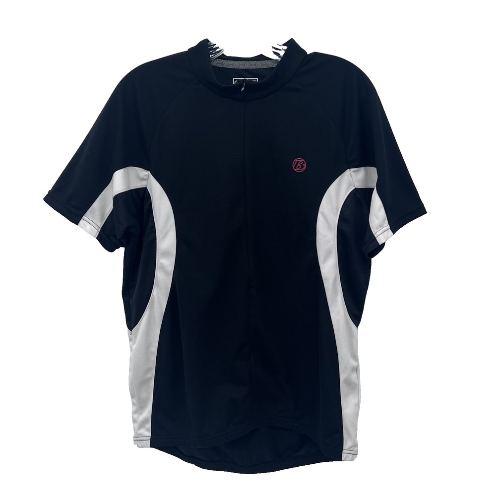 BONTRAGER Men's Size L Black Short-Sleeve 1/2-Zip Cycling Biking Jersey Pockets